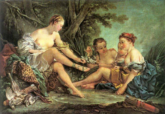 Francois Boucher Diana Resting after her Bath Germany oil painting art
